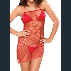 Bodyzone fishnet‎ tube dress